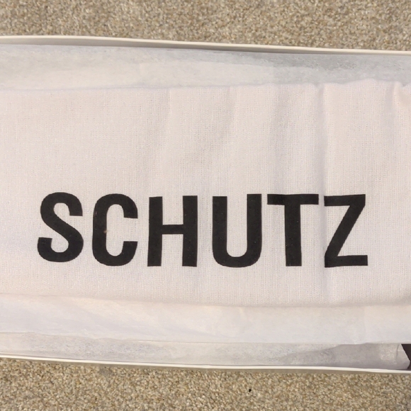 SCHUTZ Black Heels with Silver Bow - Picture 4 of 7